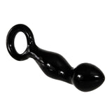 Adam & Eve ADAMS GLASS PROSTATE MASSAGER - Black Glass 16.6 cm Prostate Massager - Image 8