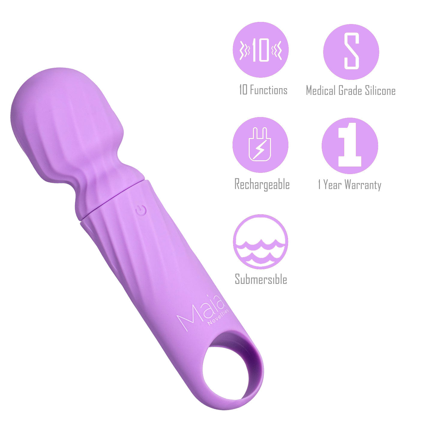 Maia DOLLY 12.7 cm USB Rechargeable Massage Wand