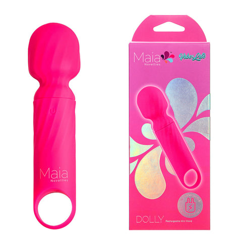 Maia DOLLY - Pink - Pink 12.7 cm USB Rechargeable Massage Wand - Image 1