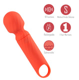 Maia DOLLY - Orange - Orange 12.7 cm USB Rechargeable Massage Wand - Image 3