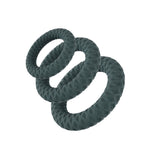 Maia ONYX - Grey Cock Ring Set - Set of 3 Sizes - Image 3