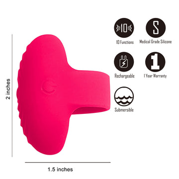 Maia RUBY - Pink USB Rechargeable Finger Stimulator