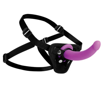 Strap-U Navigator - Purple 16.5 cm Silicone G-Spot Strap-On