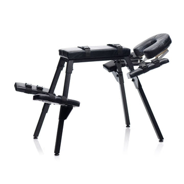 Master Series Obedience Extreme Sex Bench - Black Bondage Furniture