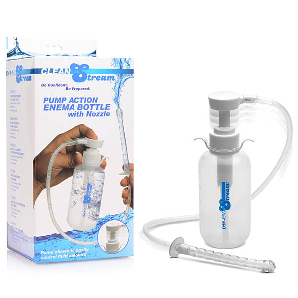 CleanStream Pump Action Enema Bottle with Nozzle - 300 ml - Image 1