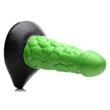 Creature Cocks Radioactive Reptile Thick Scaly Silicone Dildo - Green 19 cm Dildo - Image 5