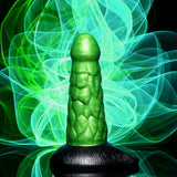 Creature Cocks Radioactive Reptile Thick Scaly Silicone Dildo - Green 19 cm Dildo - Image 8