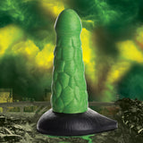 Creature Cocks Radioactive Reptile Thick Scaly Silicone Dildo - Green 19 cm Dildo - Image 1