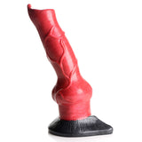 Creature Cocks Hell-Hound Canine Penis Silicone Dildo - Red 19 cm Canine Dildo - Image 4