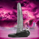 Creature Cocks The Gargoyle Rock Hard Silicone Dildo - Silver 23.6 cm Fantasy Dildo - Image 1