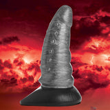 Creature Cocks Beastly Tapered Bumpy Silicone Dildo - Silver 21 cm Bumpy Dildo - Image 1