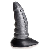 Creature Cocks Beastly Tapered Bumpy Silicone Dildo - Silver 21 cm Bumpy Dildo - Image 4