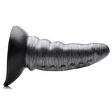 Creature Cocks Beastly Tapered Bumpy Silicone Dildo - Silver 21 cm Bumpy Dildo - Image 7