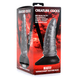 Creature Cocks Beastly Tapered Bumpy Silicone Dildo - Silver 21 cm Bumpy Dildo - Image 9