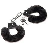 Master Series Cuffed in Fur - Black Fluffy Handcuffs - Image 4