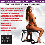 LoveBotz Bangin Bench Deluxe with Sex Machine - Black Sex Bench with Mains Powered Machine - Image 4