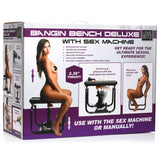 LoveBotz Bangin Bench Deluxe with Sex Machine - Black Sex Bench with Mains Powered Machine - Image 1