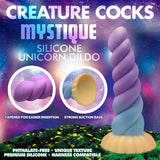 Creature Cocks Mystique Silicone Unicorn Dildo - Coloured 21 cm Fantasy Dildo - Image 3