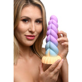 Creature Cocks Mystique Silicone Unicorn Dildo - Coloured 21 cm Fantasy Dildo - Image 4