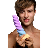 Creature Cocks Mystique Silicone Unicorn Dildo - Coloured 21 cm Fantasy Dildo - Image 5