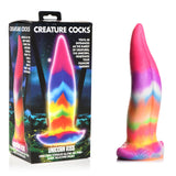 Creature Cocks Unicorn Kiss Silicone Dildo - Coloured 21.4 cm Fantasy Unicorn Tongue Dildo - Image 1