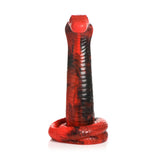 Creature Cocks King Cobra Silicone Dildo - Red 21.4 cm Fantasy Dildo - Image 7