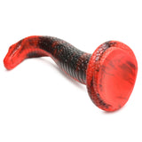Creature Cocks King Cobra Silicone Dildo - Red 21.4 cm Fantasy Dildo - Image 8