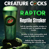 Creature Cocks Raptor Reptile Stroker - Green Fantasy Stroker - Image 3