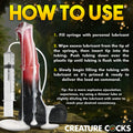 Creature Cocks Centaur Explosion - Pink/Black 24.5 cm Squirting Fantasy Dildo