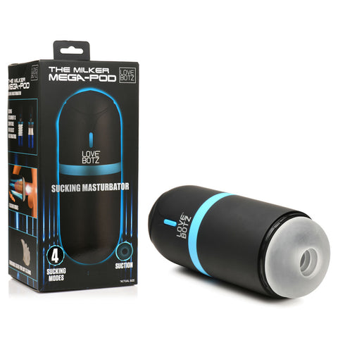 LoveBotz The Milker Mega-Pod - USB Rechargeable Male Masturbator - Image 1