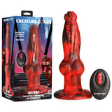 Creature Cocks Hell Wolf - Red 22 cm USB Rechargeable Thrusting Fantasy Dildo - Image 1