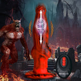 Creature Cocks Hell Wolf - Red 22 cm USB Rechargeable Thrusting Fantasy Dildo - Image 2