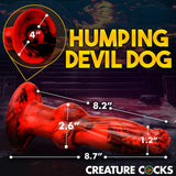 Creature Cocks Hell Wolf - Red 22 cm USB Rechargeable Thrusting Fantasy Dildo - Image 5