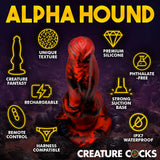 Creature Cocks Hell Wolf - Red 22 cm USB Rechargeable Thrusting Fantasy Dildo - Image 6