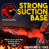 Creature Cocks Hell Wolf - Red 22 cm USB Rechargeable Thrusting Fantasy Dildo - Image 8