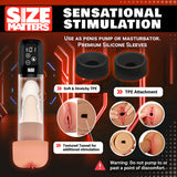 Size Matters Sucking Penis Pump - Clear USB Rechargeable Penis Pump - Image 5