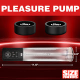 Size Matters Sucking Penis Pump - Clear USB Rechargeable Penis Pump - Image 5