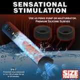 Size Matters Sucking Penis Pump - Clear USB Rechargeable Penis Pump - Image 6