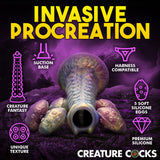 Creature Cocks Deep Invader - Multi-Coloured 22.9 cm Ovipositor Fantasy Dildo - Image 3