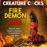 Creature Cocks Fire Demon Keychain - Novelty Fantasy Dildo Keyring - Image 3