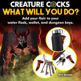 Creature Cocks Fire Demon Keychain - Novelty Fantasy Dildo Keyring - Image 6