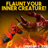 Creature Cocks Fire Demon Keychain - Novelty Fantasy Dildo Keyring - Image 8