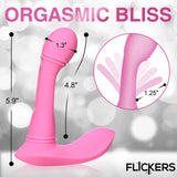 Inmi Flickers G-Flick Flicking G-Spot Vibrator - Pink 15 cm USB Rechargeable Flicking Vibrator with Remote - Image 5