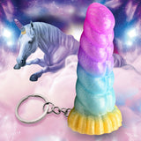 Creature Cocks Mystique Unicorn Keychain - Novelty Fantasy Dildo Keyring - Image 2