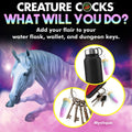 Creature Cocks Mystique Unicorn Keychain - Novelty Fantasy Dildo Keyring