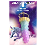 Creature Cocks Mystique Unicorn Keychain - Novelty Fantasy Dildo Keyring - Image 1