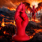 Creature Cocks Demon Claw Fisting Silicone Dildo - Red 21.8 cm Claw Fantasy Dildo - Image 2