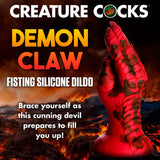 Creature Cocks Demon Claw Fisting Silicone Dildo - Red 21.8 cm Claw Fantasy Dildo - Image 3