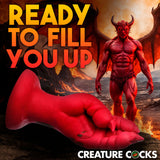 Creature Cocks Demon Claw Fisting Silicone Dildo - Red 21.8 cm Claw Fantasy Dildo - Image 4