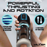 LoveBotz The Milker Roto-Stroke - USB Rechargeable Thrusting & Rotating Male Masturbator - Image 3